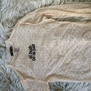 TILL DEATH DO US PART MESH TOP